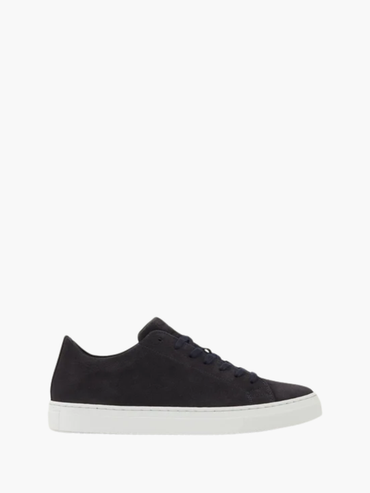 Les Deux Sneaker Signature Suede Dark Navy Blue