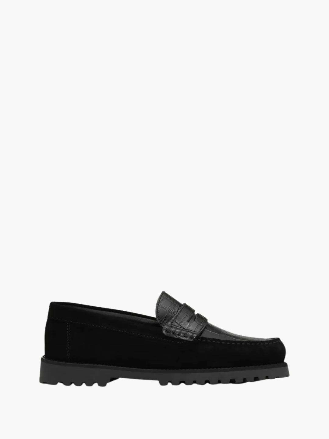 Les Deux Loafer Croco Mix Black
