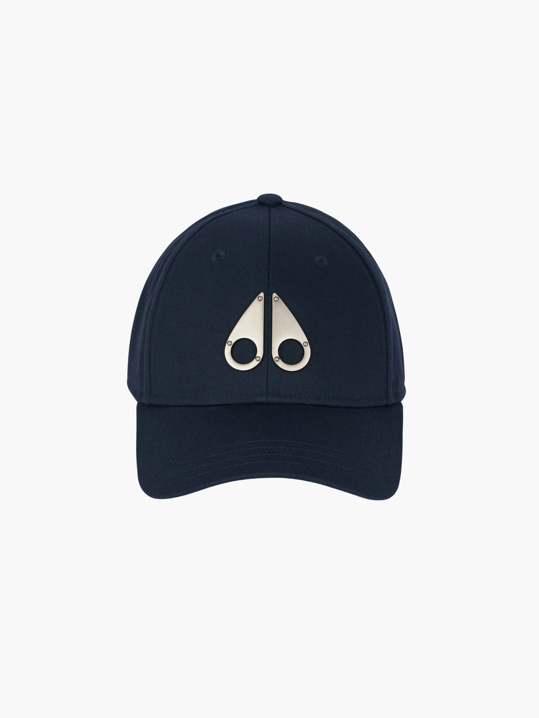 Moose Knuckles Cap Silver Logo Black