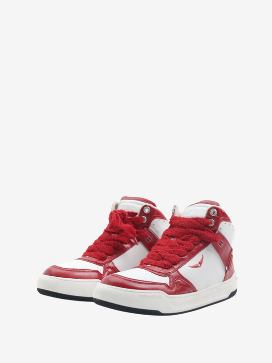 Zadig & Voltaire Sneaker Hi Wings Trainers Red-White