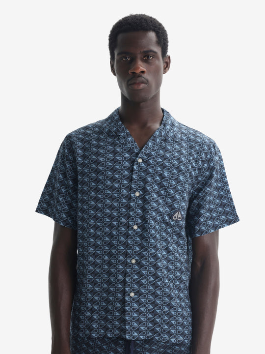 Moose Knuckles Shirt The Bay Navy