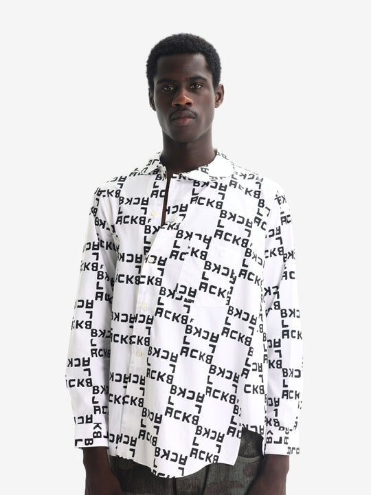 Comme Des Garcons Shirt Allover Print Black-White