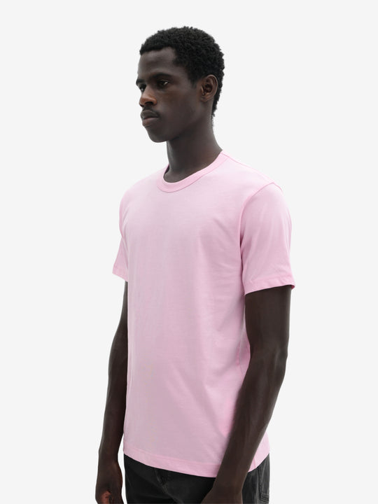 Comme Des Garcons T-Shirt Back Logo Print Pink
