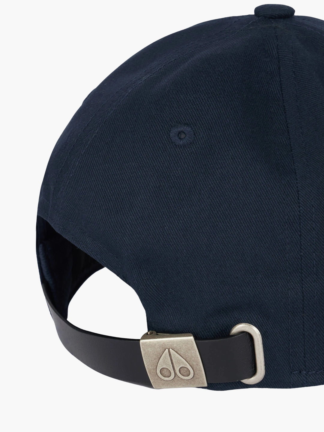 Moose Knuckles Cap Silver Logo Black