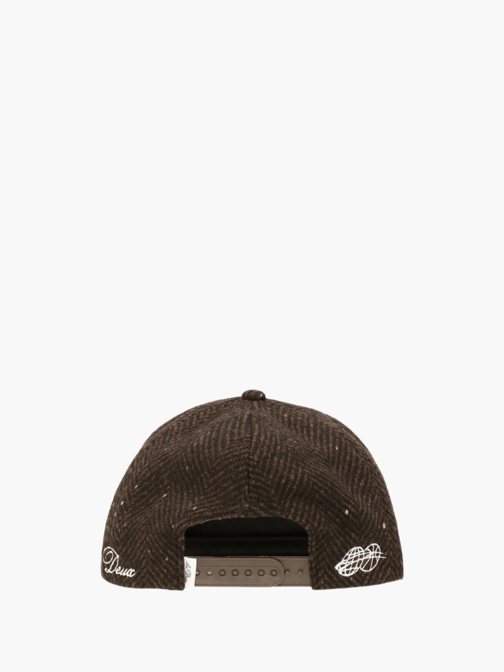 Les Deux Cap Legacy Herringbone Letterman Cap Mole Brown