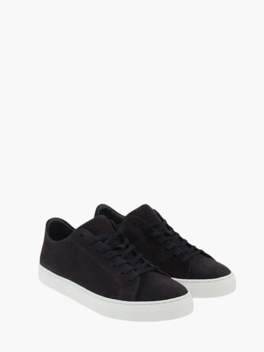 Les Deux Sneaker Signature Suede Dark Navy Blue