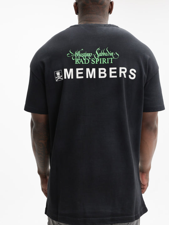 Massimo Sabbadin T-Shirt M111 Members  V Black