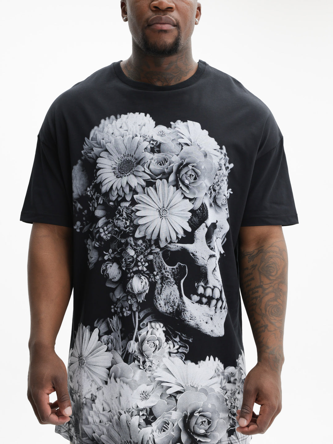 Massimo Sabbadin T-Shirt M111 Flower Black
