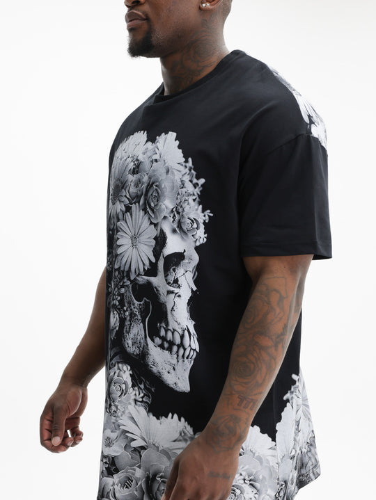 Massimo Sabbadin T-Shirt M111 Flower Black