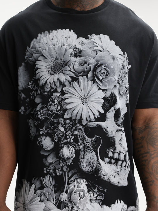 Massimo Sabbadin T-Shirt M111 Flower Black