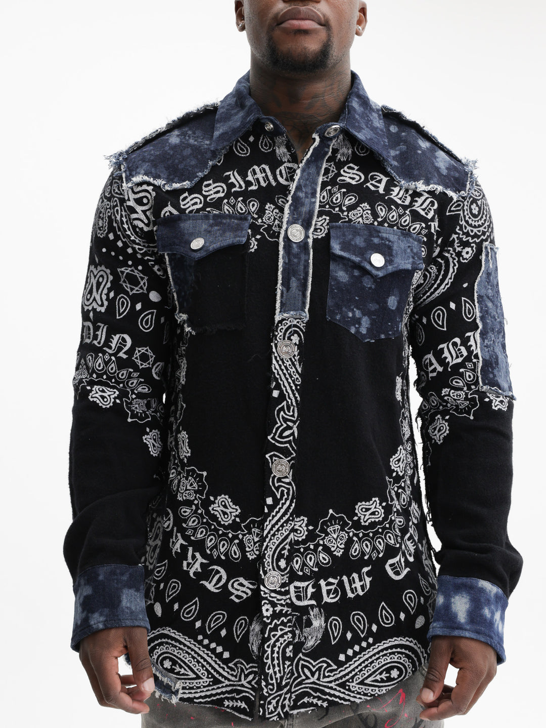 Massimo Sabbadin Shirt Plain Crew  Denim