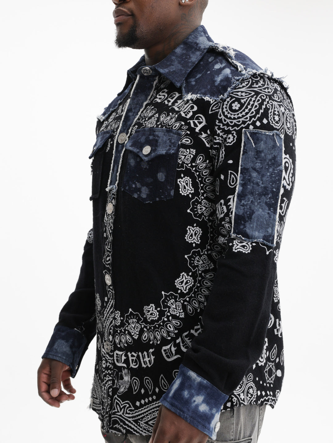 Massimo Sabbadin Shirt Plain Crew  Denim