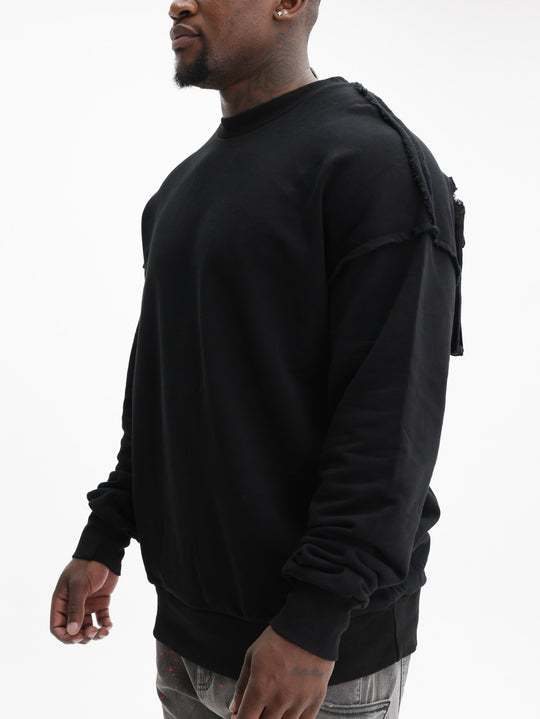 Massimo Sabbadin Sweater Plain Crewneck Black