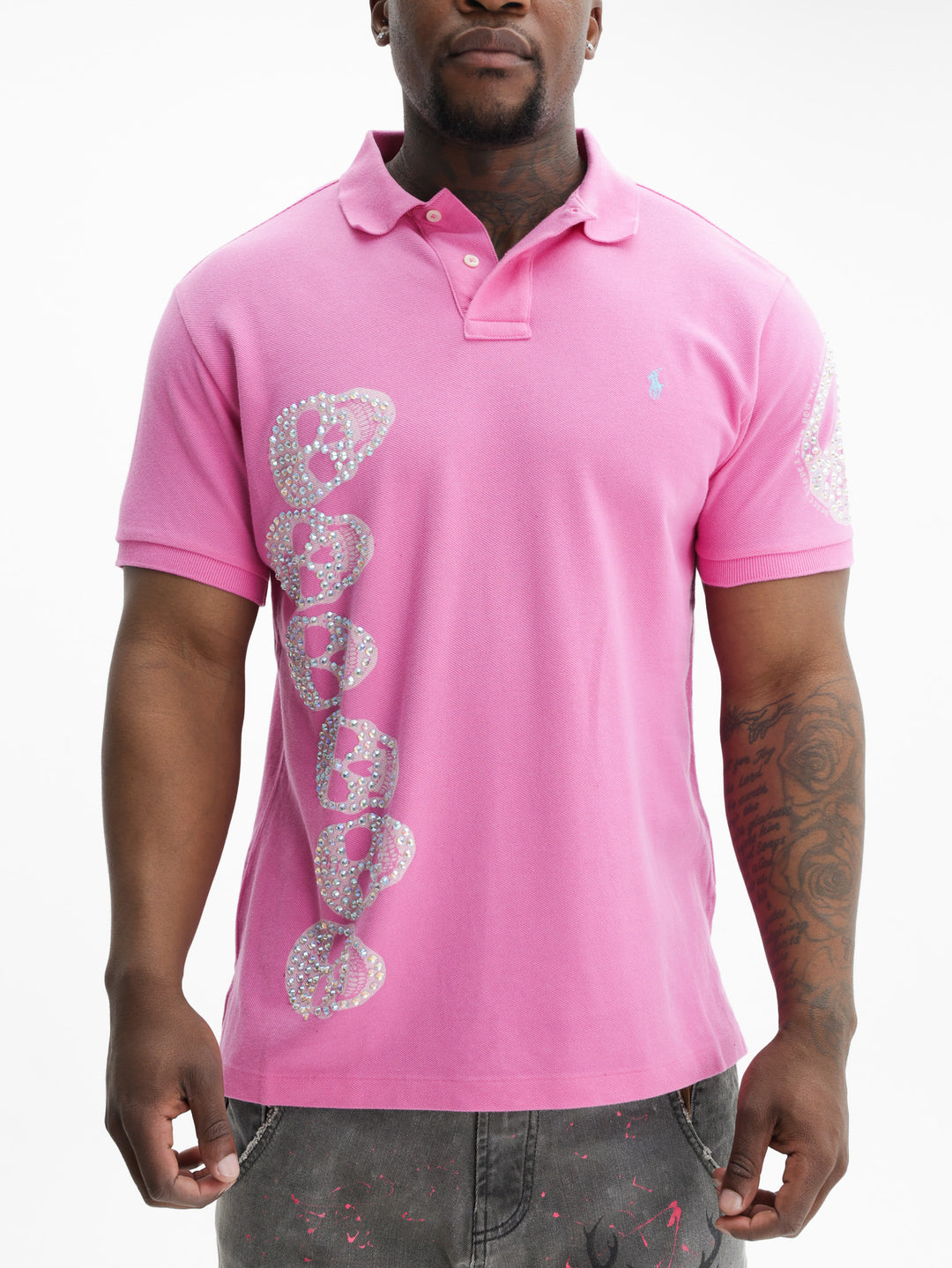 Massimo Sabbadin Golfer Polo Swar Pink