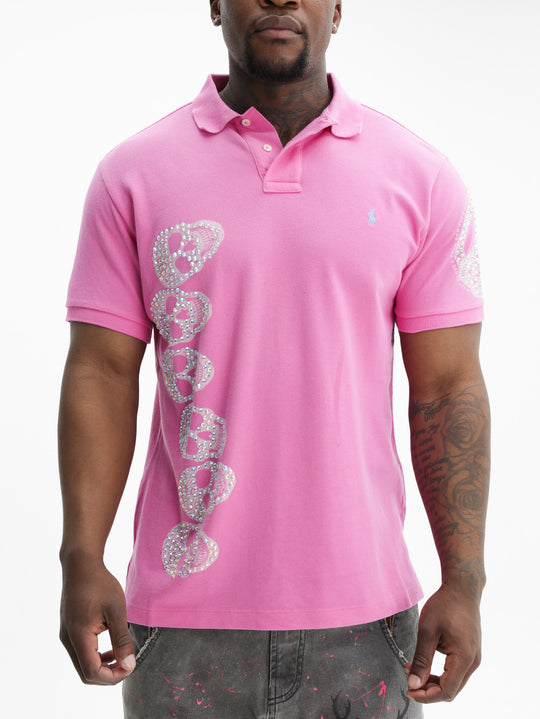 Massimo Sabbadin Golfer Polo Swar Pink