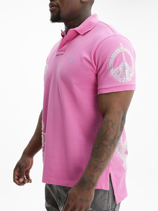 Massimo Sabbadin Golfer Polo Swar Pink