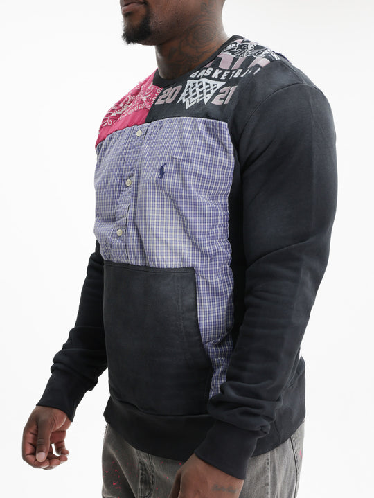 Massimo Sabbadin Hoodie Uf007  Dirty Black