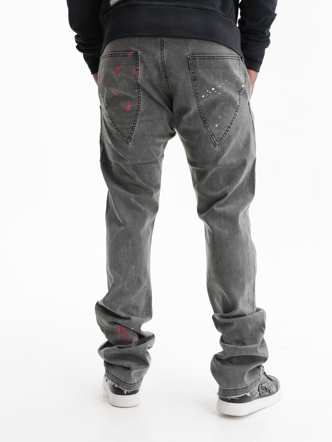 Massimo Sabbadin Jeans Skull Antlers Dirty Wash