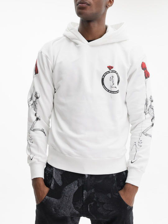 Massimo Sabbadin Hoodie Chest Logo  White