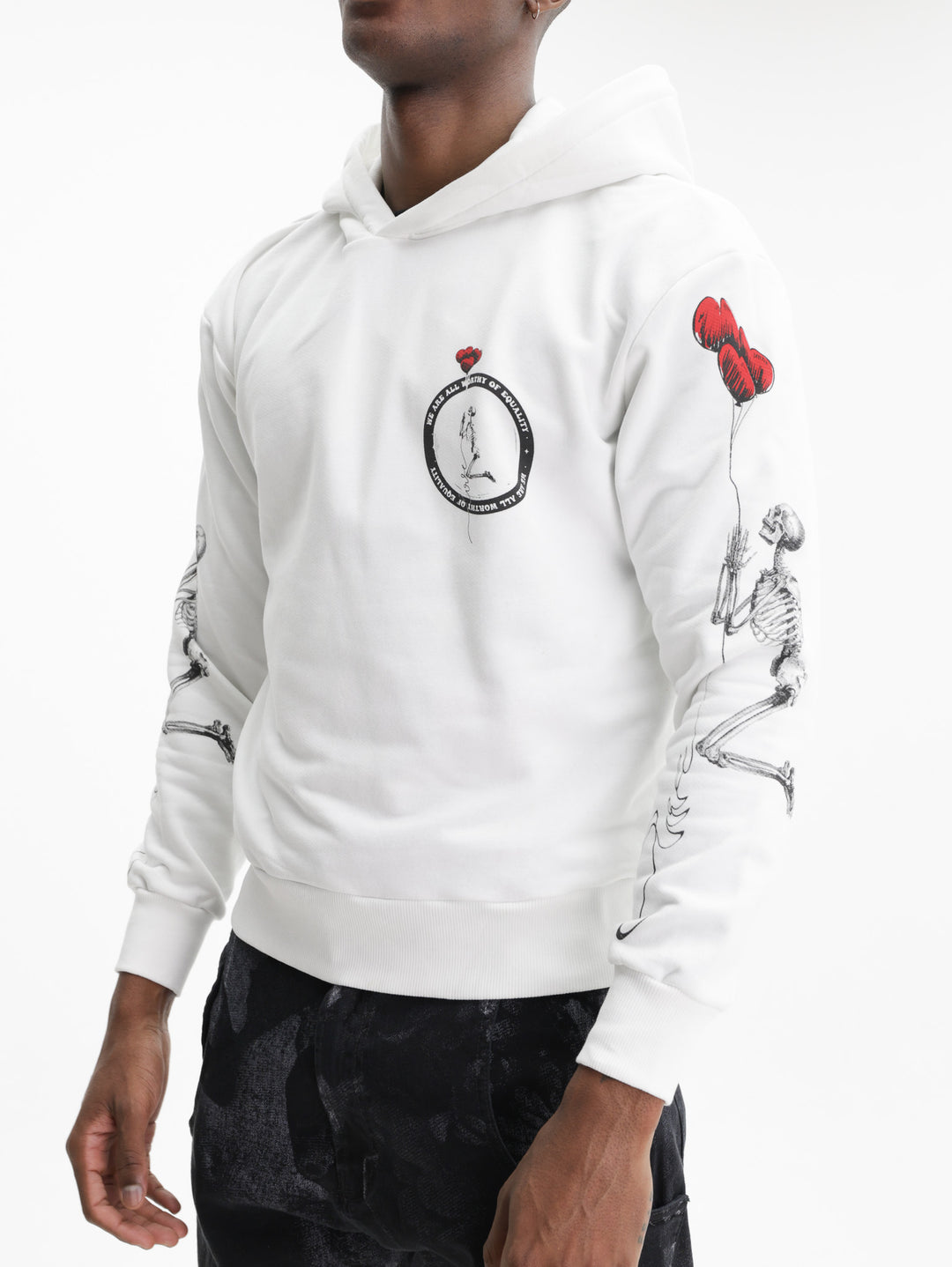 Massimo Sabbadin Hoodie Chest Logo  White
