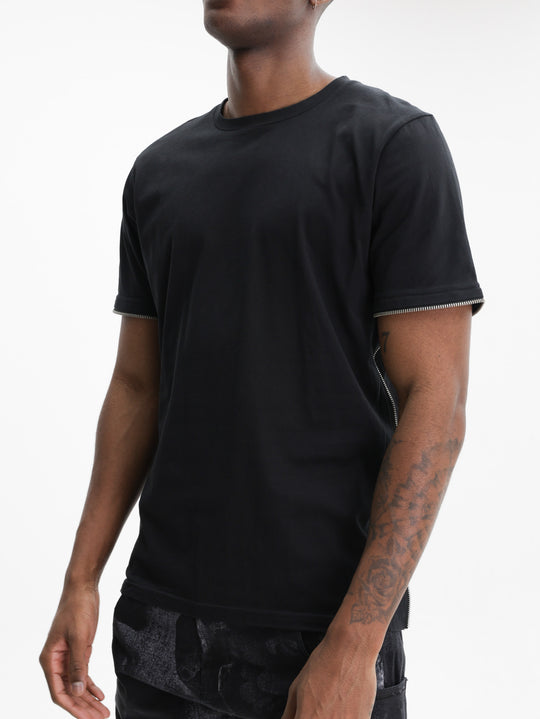 Massimo Sabbadin Hoodie Ponte Crop  Black