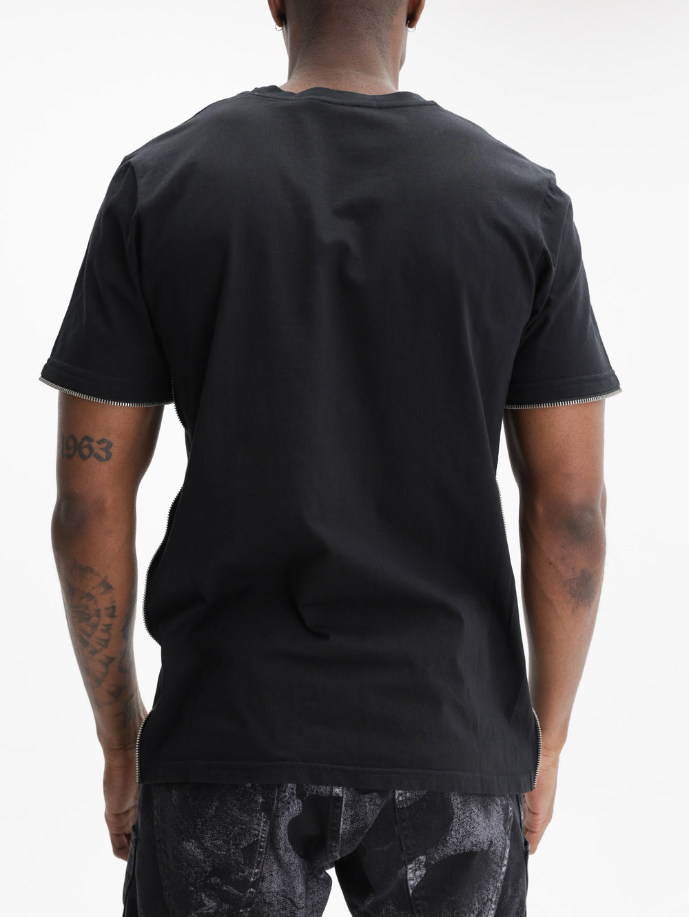 Massimo Sabbadin Hoodie Ponte Crop  Black