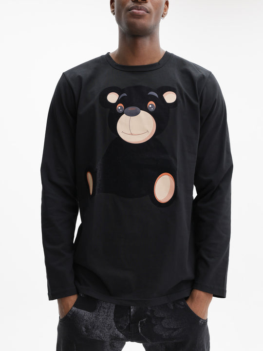 Massimo Sabbadin Hoodie Teddy Zip  Black