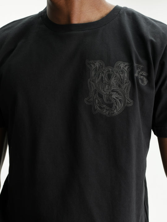 Massimo Sabbadin T-Shirt Logo Graphic  Black