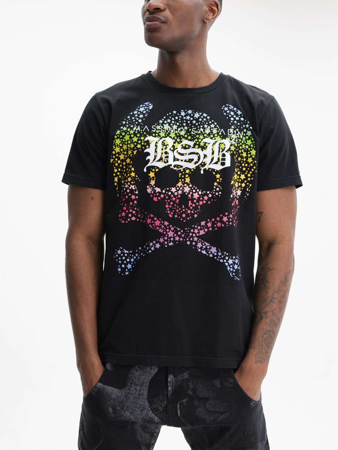 Massimo Sabbadin T-Shirt Graphic Print  Black