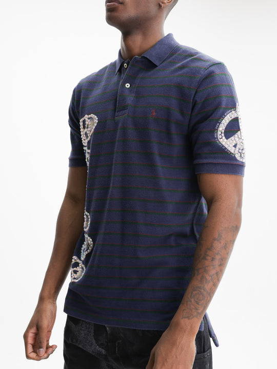 Massimo Sabbadin Golfer Polo Swar Navy