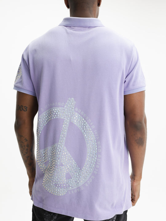 Massimo Sabbadin Golfer Polo Swar Purple