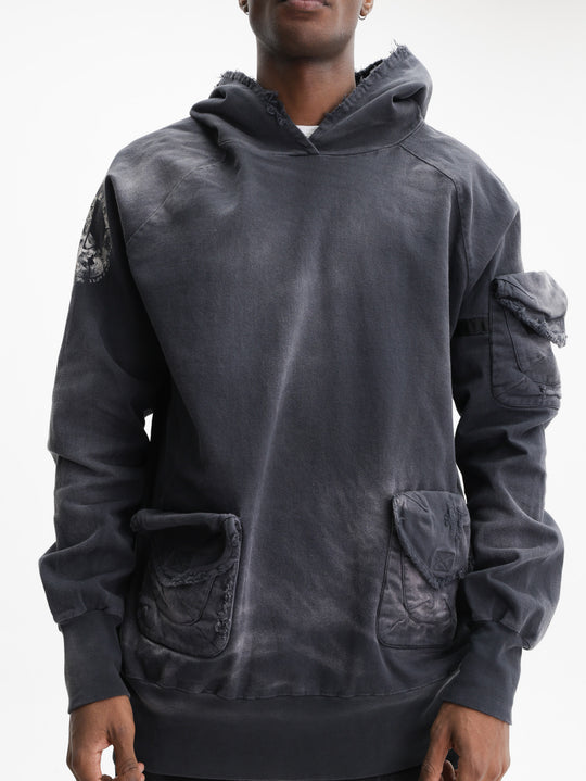 Massimo Sabbadin Hoodie U609 Tas Gabardina D Black