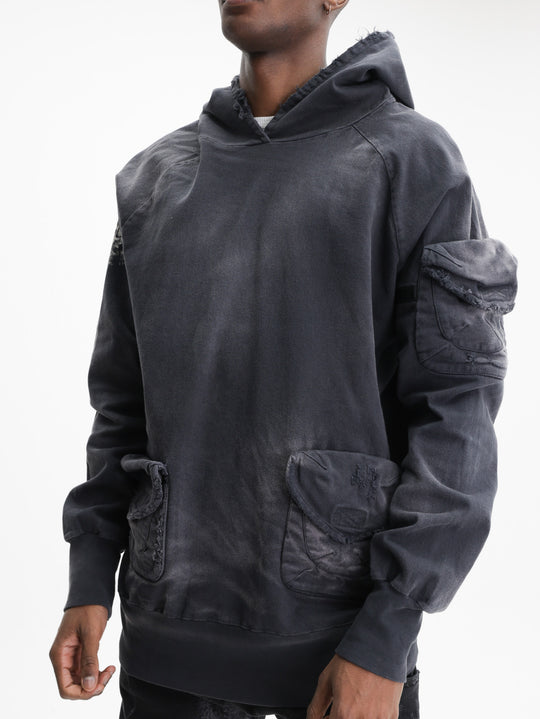 Massimo Sabbadin Hoodie U609 Tas Gabardina D Black