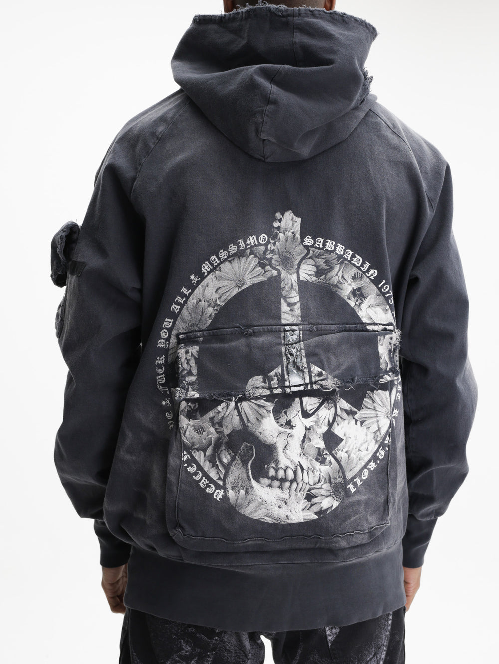 Massimo Sabbadin Hoodie U609 Tas Gabardina D Black