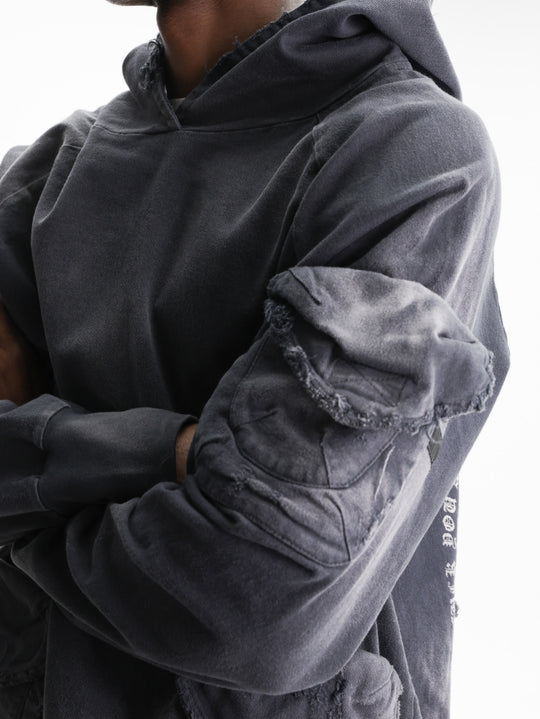 Massimo Sabbadin Hoodie U609 Tas Gabardina D Black