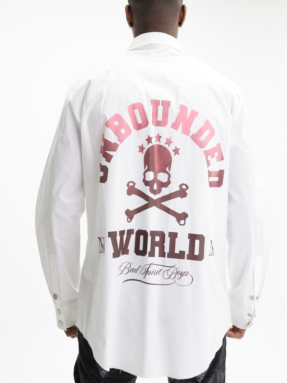 Massimo Sabbadin Shirt Distressed Denim White