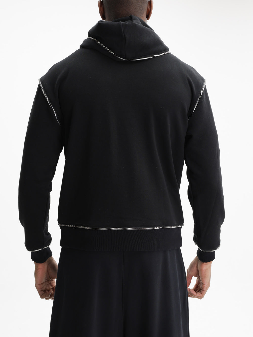 Massimo Sabbadin Hoodie Zip Logo  Black