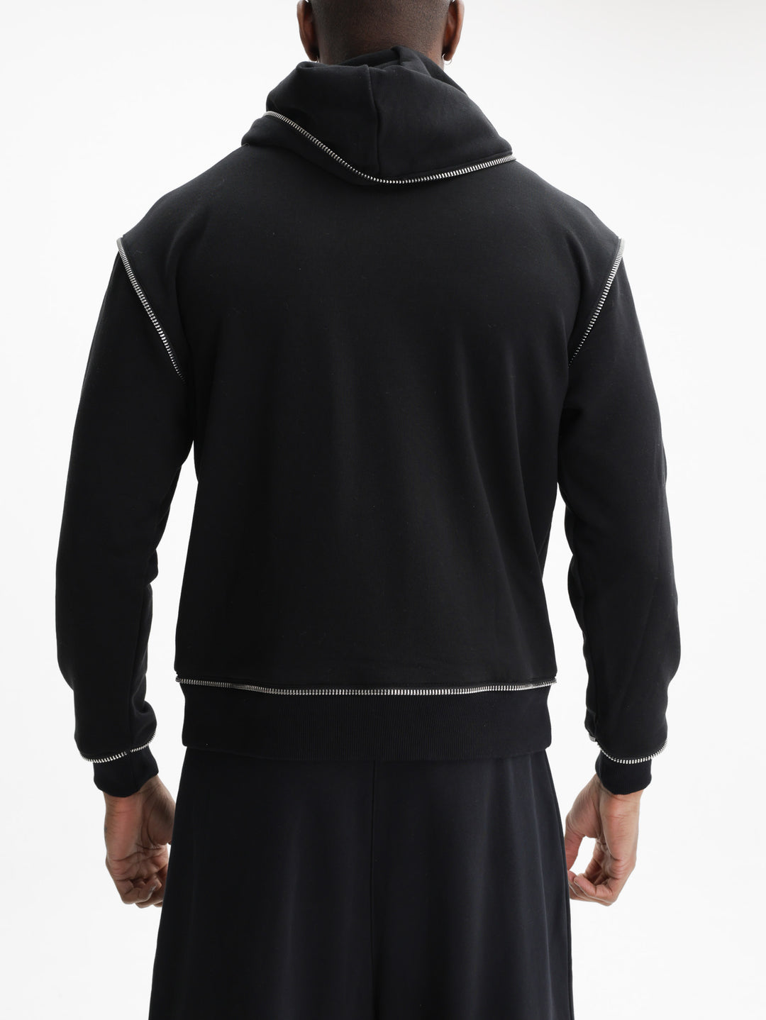 Massimo Sabbadin Hoodie Zip Logo  Black