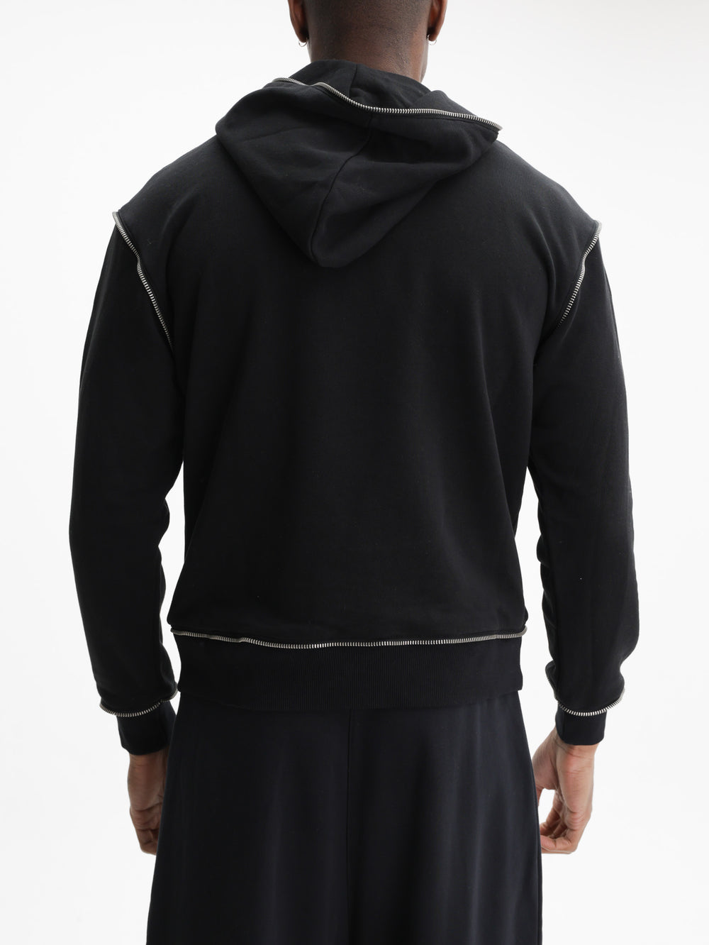 Massimo Sabbadin Hoodie Bandana Print  Black