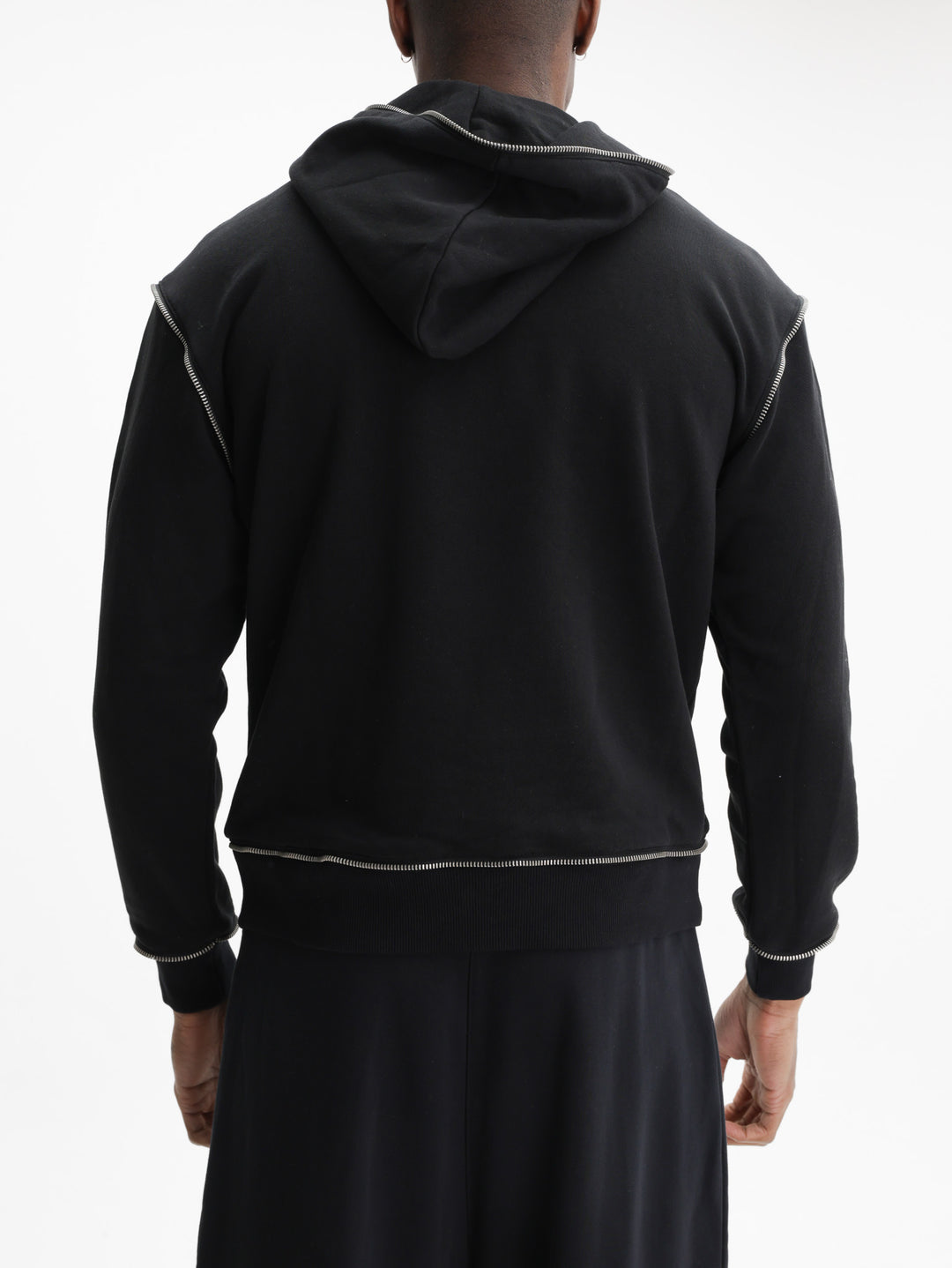 Massimo Sabbadin Hoodie Bandana Print  Black