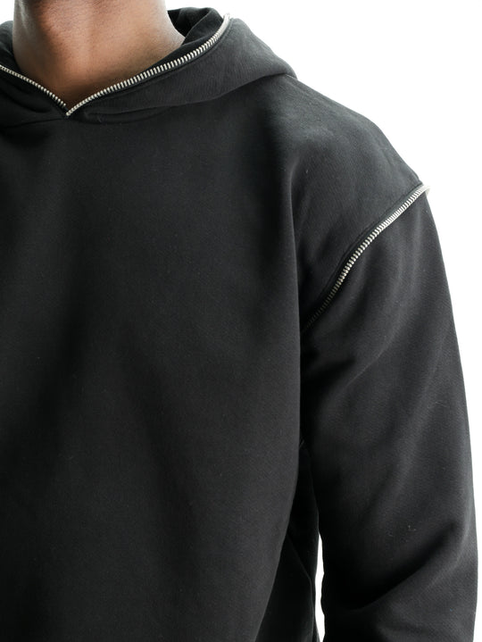 Massimo Sabbadin Hoodie Bandana Print  Black
