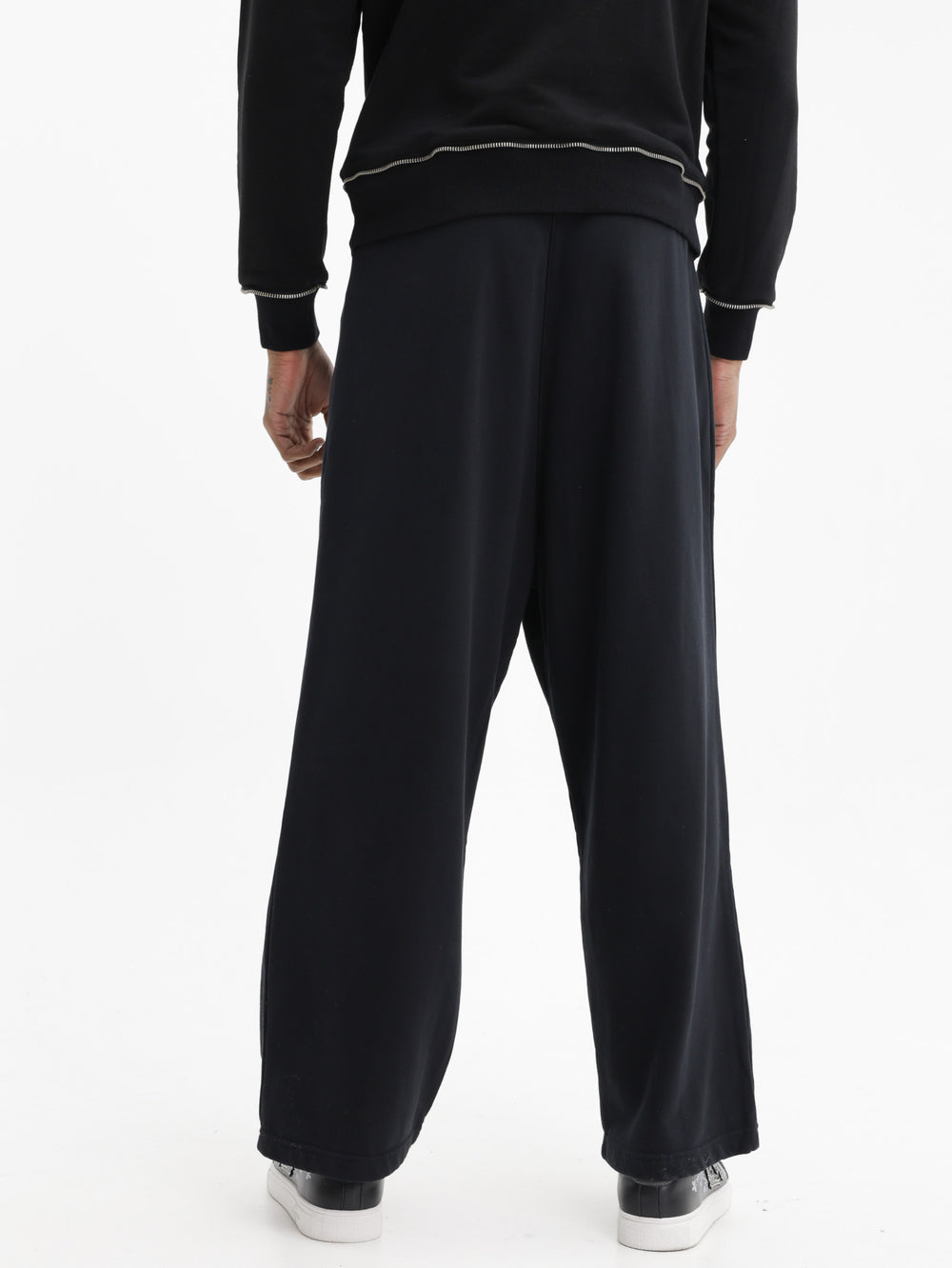 Massimo Sabbadin Pants Zip Trim  Black