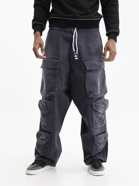 Massimo Sabbadin Jeans 9 Pocket Drawstring Black