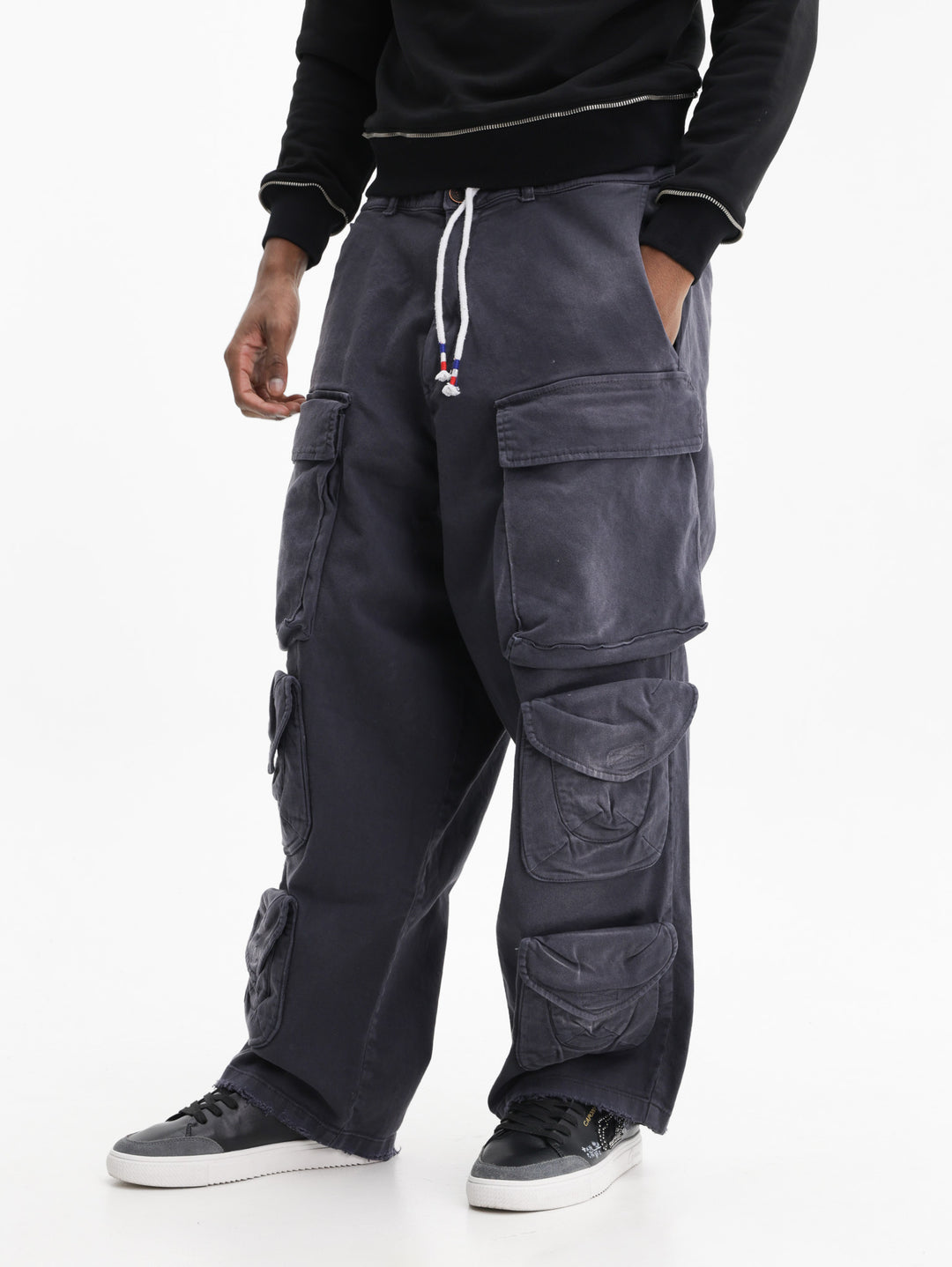 Massimo Sabbadin Jeans 9 Pocket Drawstring Black