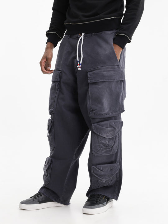 Massimo Sabbadin Jeans 9 Pocket Drawstring Black