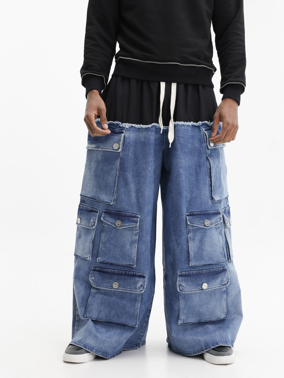 Massimo Sabbadin Pants Multi Fabric Denim