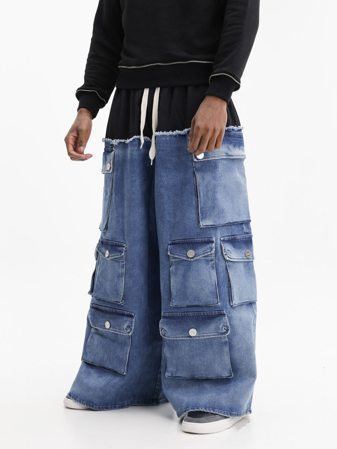 Massimo Sabbadin Pants Multi Fabric Denim