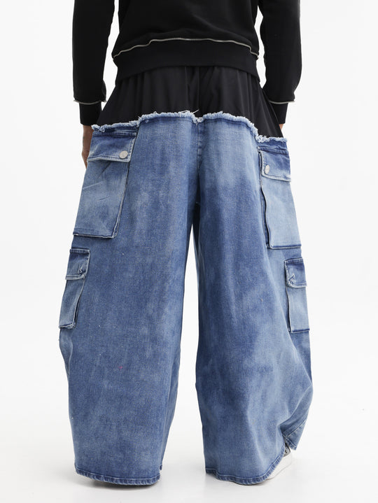 Massimo Sabbadin Pants Multi Fabric Denim