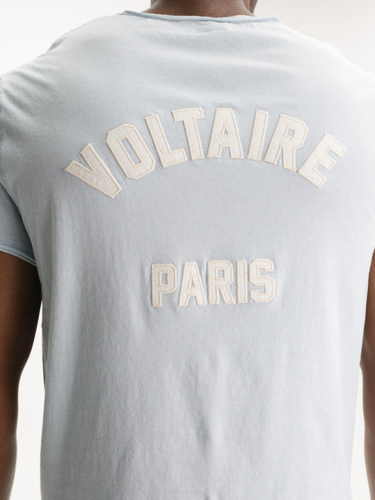 Zadig & Voltaire T-Shirt Monastir Mc Cl Voltaire Paris Light Blue