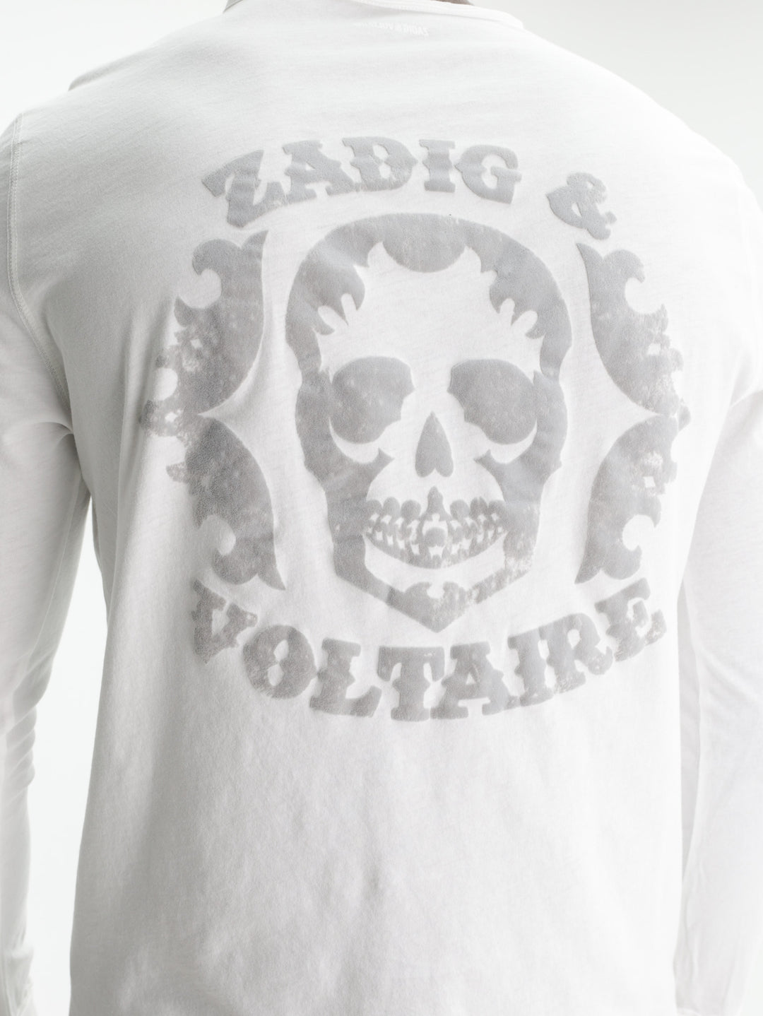 Zadig & Voltaire T-Shirt Monastir Ml Cl Skull Western White